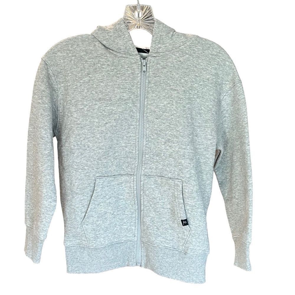 EUC Art Class Boys Full Zip Hooded Sweatshirt Gray Size Med (8)